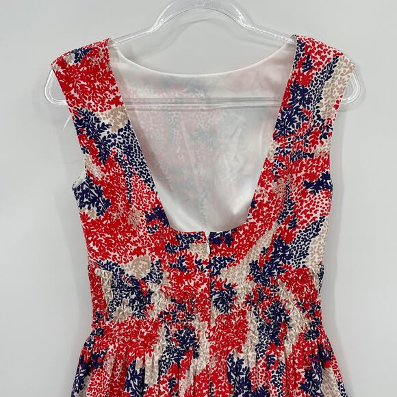 JESSICA SIMPSON Womens Summer Dress Size 6 High Neck Low Back Mini Fit Flare - Picture 4 of 10